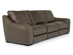 Mor Furniture Mayflower 2 Power Sofa & Loveseat In Seville Umber Leather