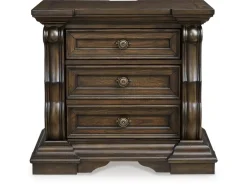 Mor Furniture Maylee 2 Drawer Charging Nightstand In Dark Brown