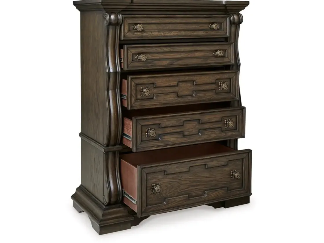 Mor Furniture Maylee Chest In Dark Brown
