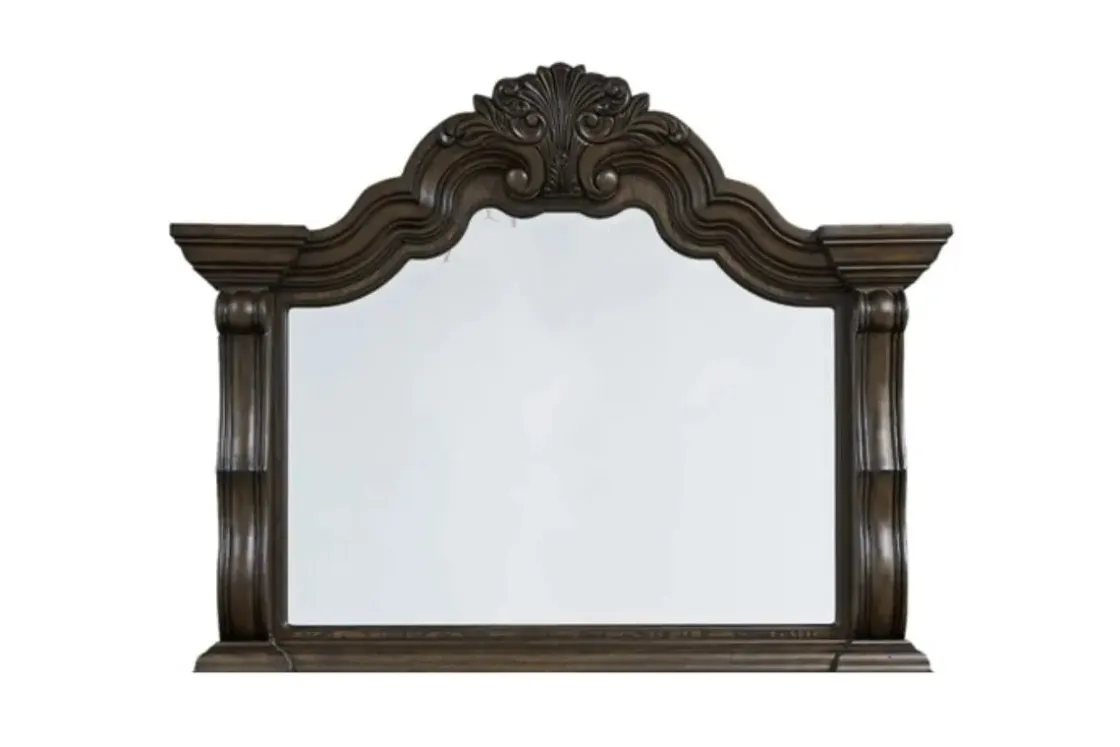 Mor Furniture Maylee Mirror In Dark Brown