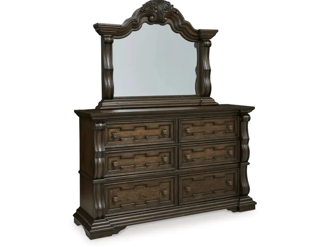 Mor Furniture Maylee Mirror In Dark Brown