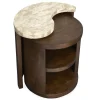 Mor Furniture Mcpherson Round End Table In Burnt Umber