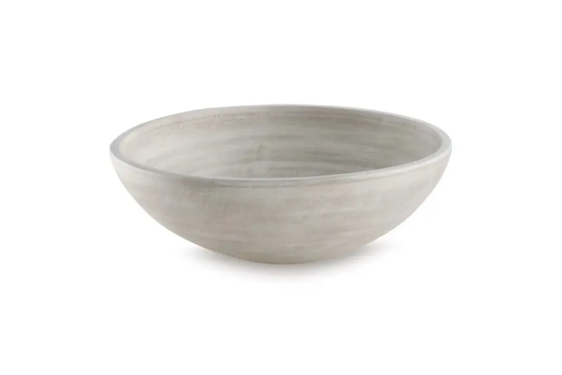 Mor Furniture Meadie Bowl In Distressed White
