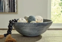 Mor Furniture Meadie Bowl In Distressed White