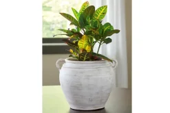 Mor Furniture Meadie Tall Vase In Distressed White