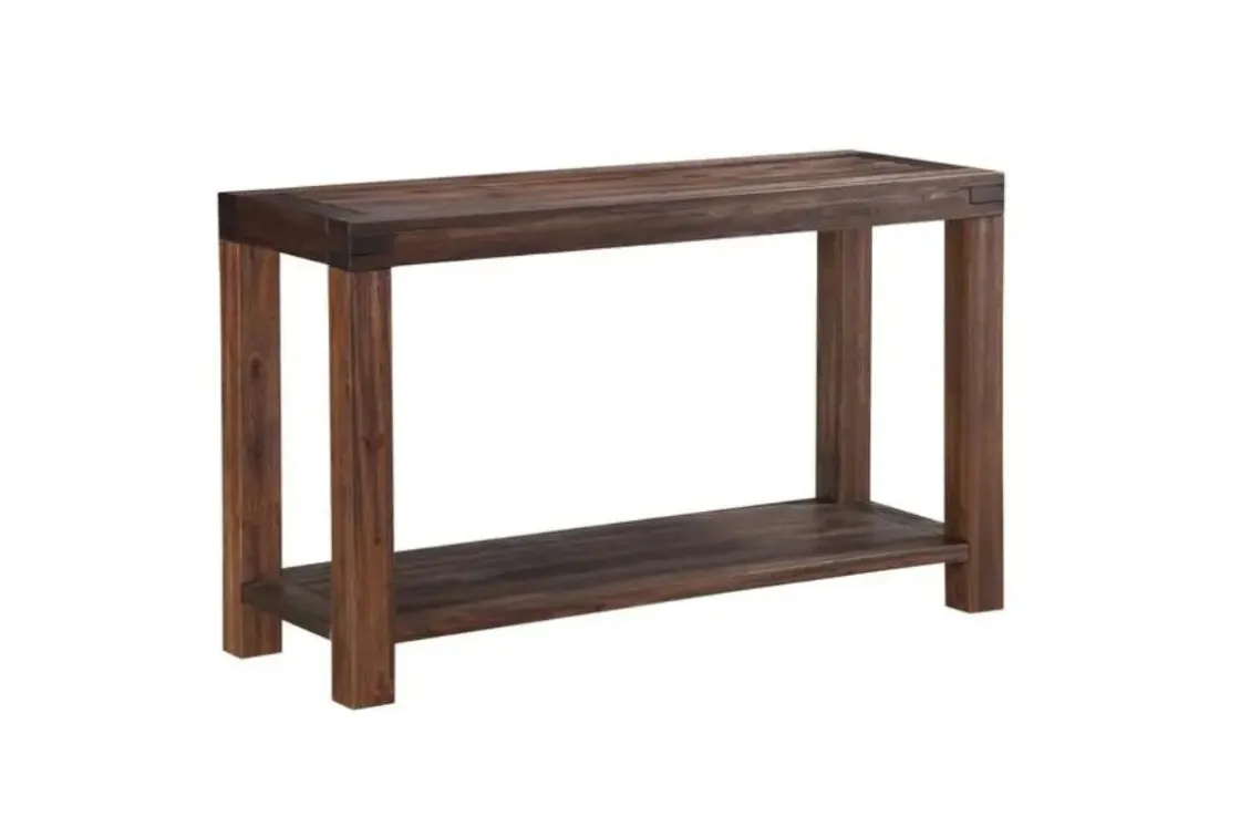 Mor Furniture Meadow Console Table In Brick Brown