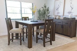 Mor Furniture Meadow Counter Height Dining Table In Brown