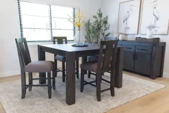Mor Furniture Meadow Counter Height Dining Table In Brown