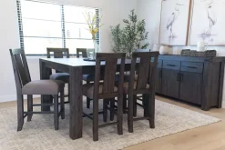 Mor Furniture Meadow Counter Height Dining Table In Brown