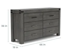 Mor Furniture Meadow Dresser In Gray