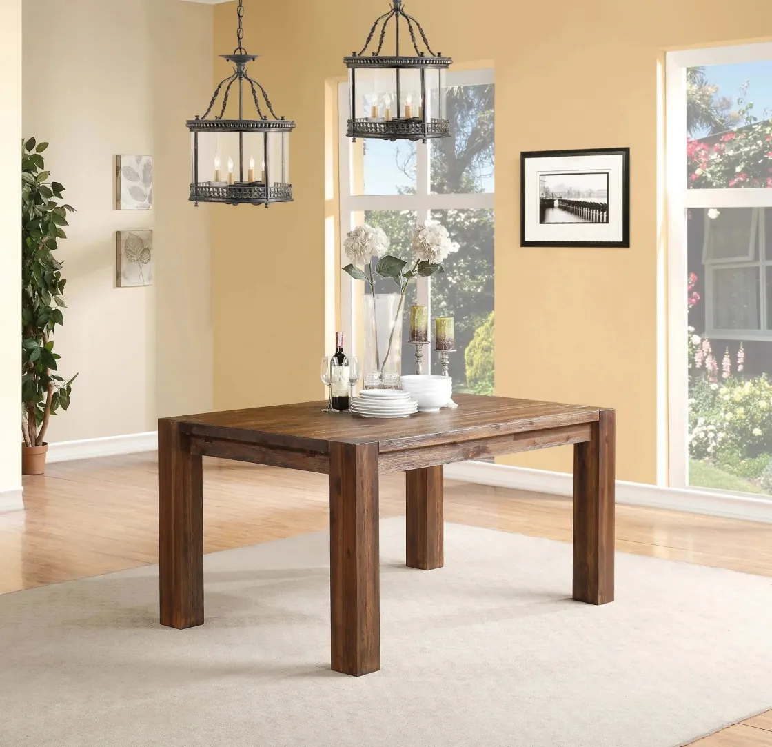 Mor Furniture Meadow Extendable Dining Table & 4 Chairs In Brown