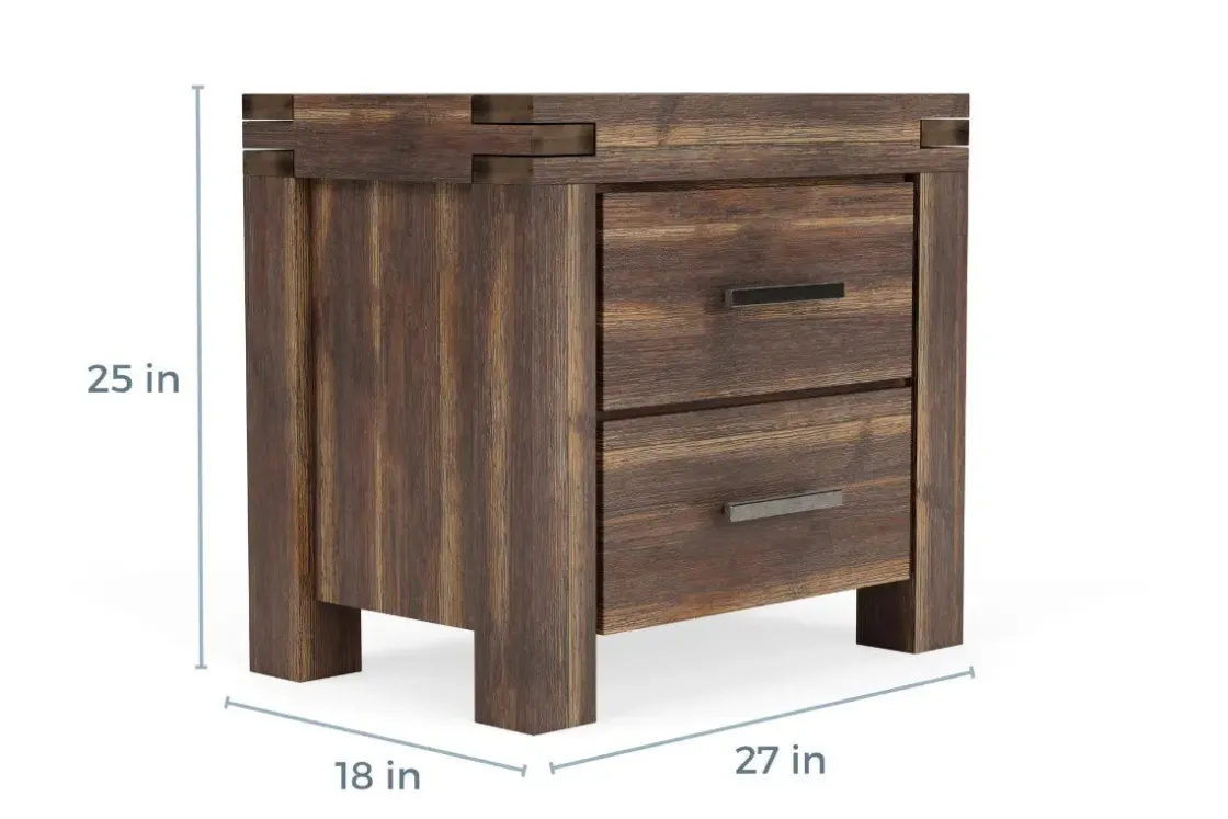Mor Furniture Meadow Nightstand In Brown