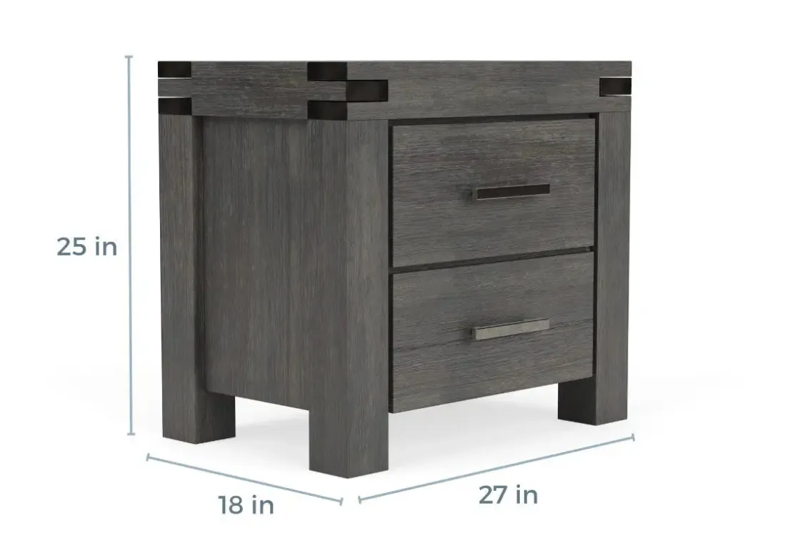 Mor Furniture Meadow Nightstand In Brown