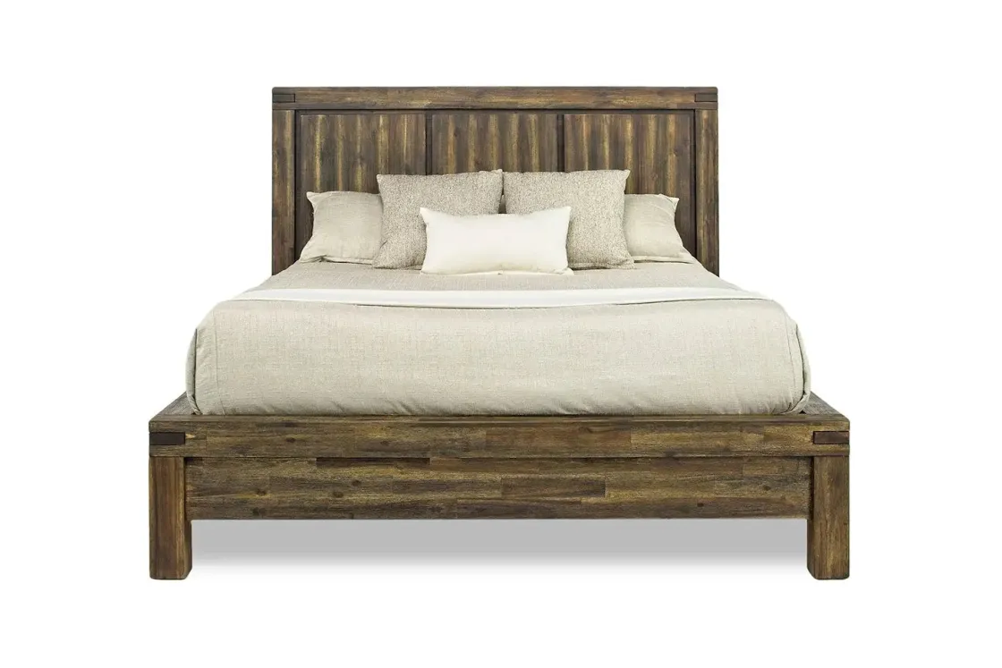 Mor Furniture Meadow Panel Bed W/ Storage In Brown, Full