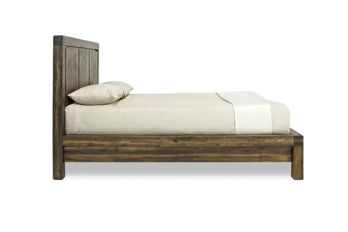 Mor Furniture Meadow Panel Bed W/ Storage In Brown, Full
