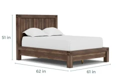 Mor Furniture Meadow Panel Bed W/ Storage In Brown, Full