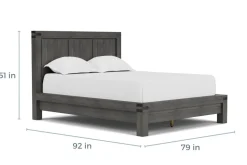Mor Furniture Meadow Panel Bed W/ Storage In Brown, Full