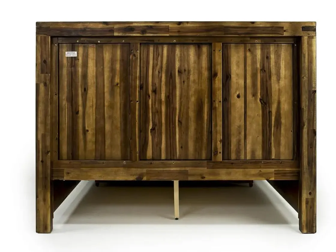 Mor Furniture Meadow Panel Bed W/ Storage In Brown, Full