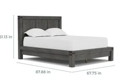 Mor Furniture Meadow Panel Bed W/ Storage In Brown, Full