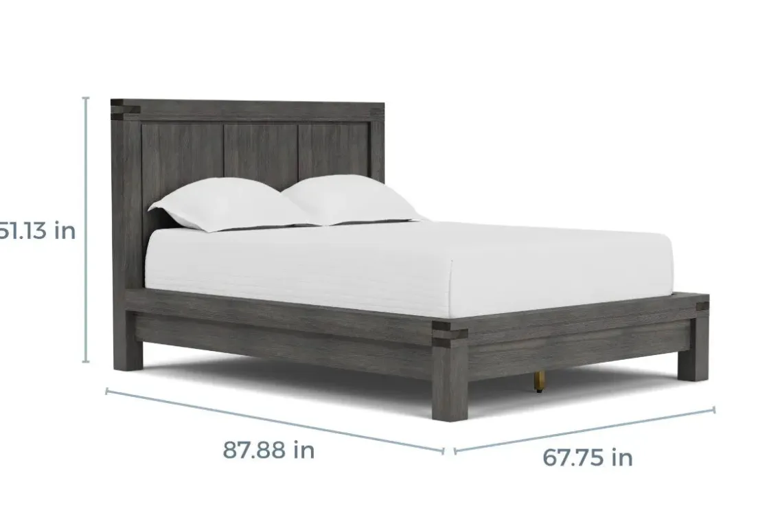 Mor Furniture Meadow Panel Bed W/ Storage In Brown, Full