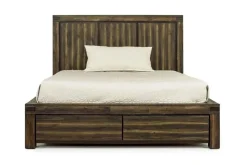 Mor Furniture Meadow Panel Bed W/ Storage In Brown, Full