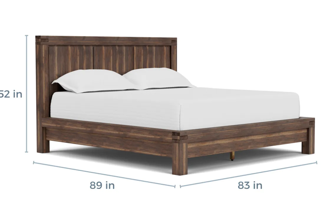 Mor Furniture Meadow Panel Bed W/ Storage In Brown, Full