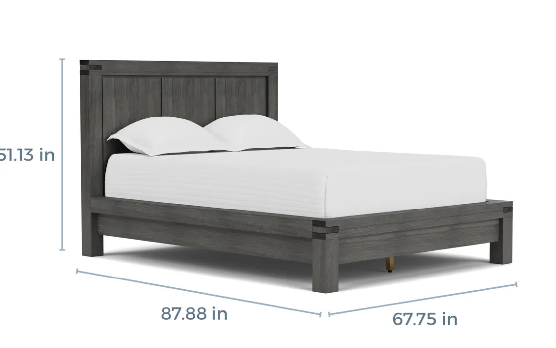 Mor Furniture Meadow Panel Bed W/ Storage In Brown, Full