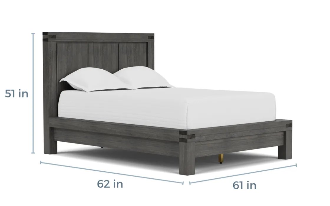 Mor Furniture Meadow Panel Bed W/ Storage In Brown, Full