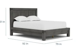 Mor Furniture Meadow Panel Bed W/ Storage In Brown, Full