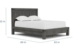 Mor Furniture Meadow Panel Bed W/ Storage In Brown, Full