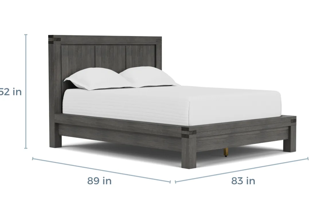Mor Furniture Meadow Panel Bed W/ Storage In Brown, Full