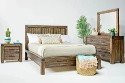 Mor Furniture Meadow Panel Bed W/ Storage In Brown, Full