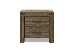 Mor Furniture Meadow Panel Storage Bed, Dresser, Mirror & Nightstand In Gray, Full