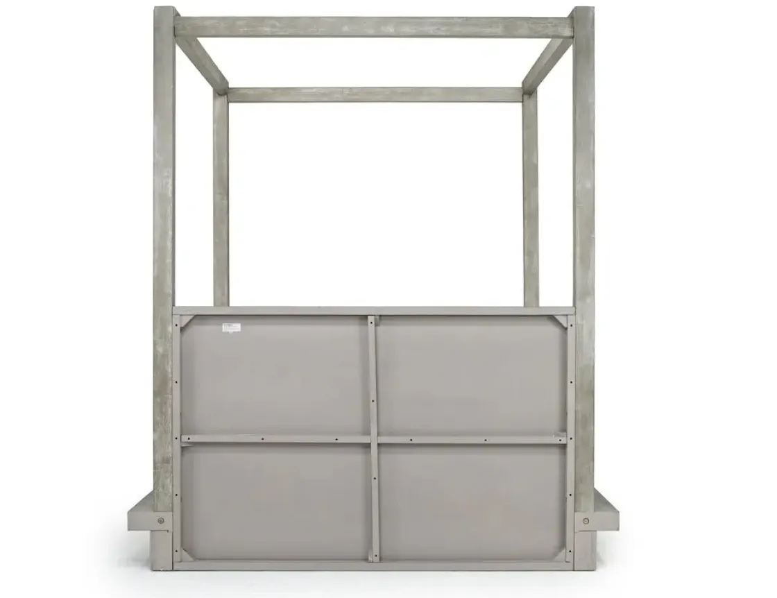Mor Furniture Melbourne Canopy Bed In Mineral, Queen