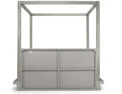Mor Furniture Melbourne Canopy Bed In Mineral, Queen