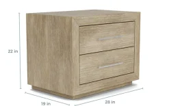 Mor Furniture Melbourne Panel Bed, Dresser, Mirror & Nightstand In Brown Mel, Full