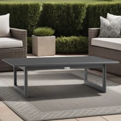 Mor Furniture Menorca Outdoor Coffee Table In Dark Gray