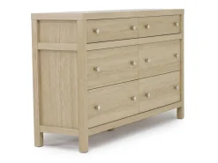 Mor Furniture Merrifield Panel Bed, Dresser, Mirror & Nightstand In Pecan Sandy, Twin