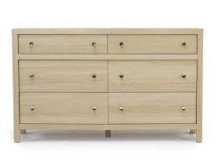Mor Furniture Merrifield Panel Bed, Dresser, Mirror & Nightstand In Pecan Sandy, Twin