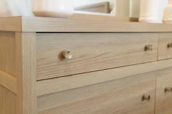Mor Furniture Merrifield Panel Bed, Dresser, Mirror & Nightstand In Pecan Sandy, Twin