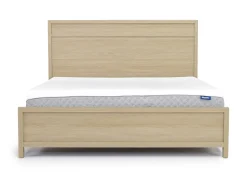 Mor Furniture Merrifield Panel Bed, Dresser, Mirror & Nightstand In Pecan Sandy, Twin