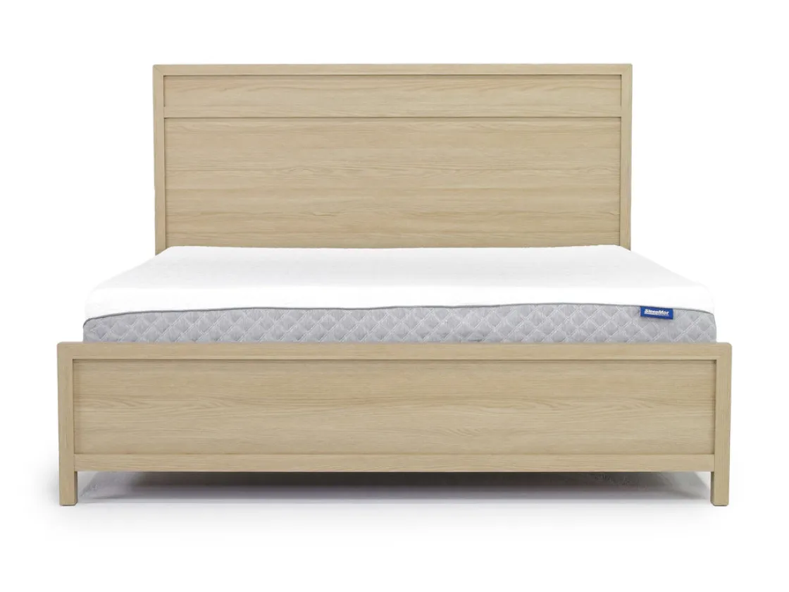 Mor Furniture Merrifield Panel Bed In Pecan Sandy, Twin