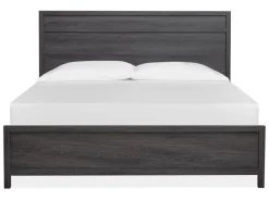 Mor Furniture Merrifield Panel Bed In Pecan Sandy, Twin