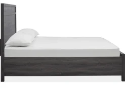Mor Furniture Merrifield Panel Bed In Pecan Sandy, Twin