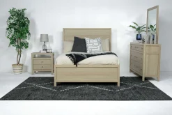 Mor Furniture Merrifield Panel Bed In Pecan Sandy, Twin