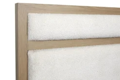 Mor Furniture Merrifield Upholstered Bed, Dresser, Mirror & Nightstand In Raisin Black, Twin