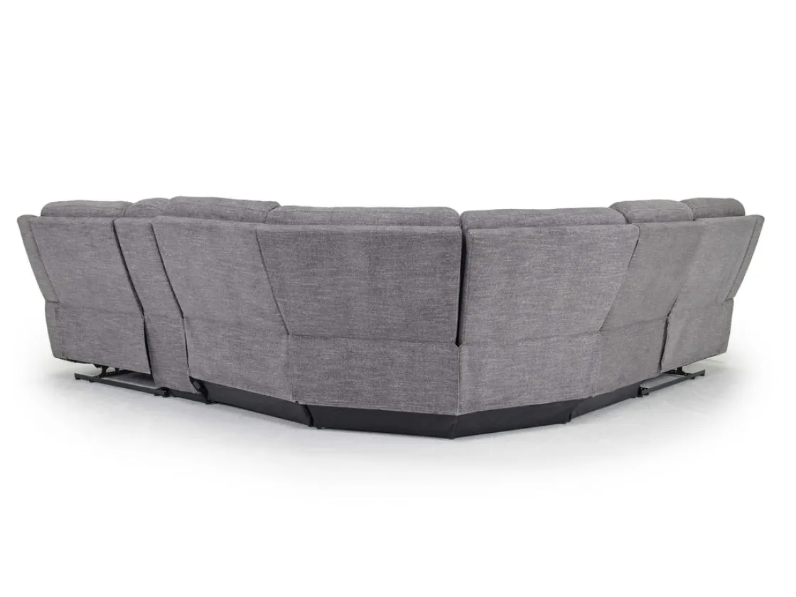 Mor Furniture Mia 6 Piece Reclining Sectional In Gray