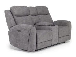 Mor Furniture Mia 2 Power Console Loveseat In Gray