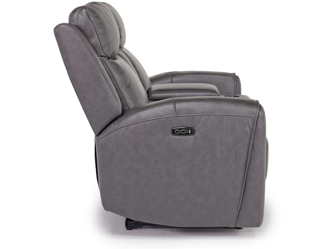 Mor Furniture Mia 2 Power Console Loveseat In Gray