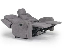 Mor Furniture Mia Reclining Console Loveseat In Gray